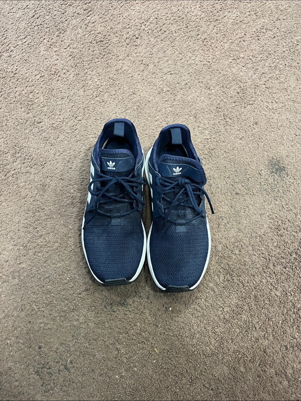 adidas Navy and White Athletic Sneakers